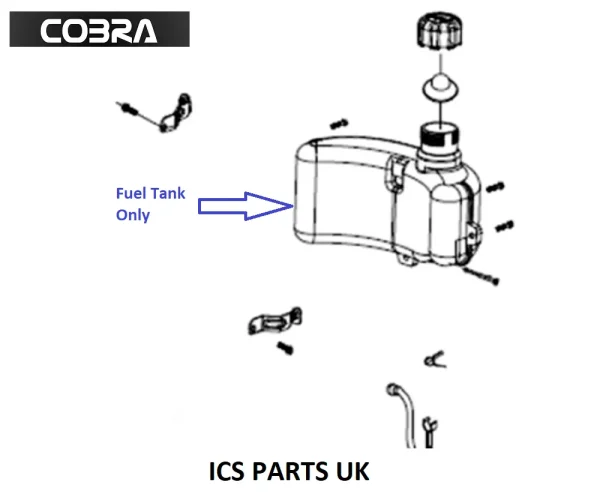 GENUINE COBRA LAWN MOWER DG350 ENGINE + M40C FUEL TANK 25800100701