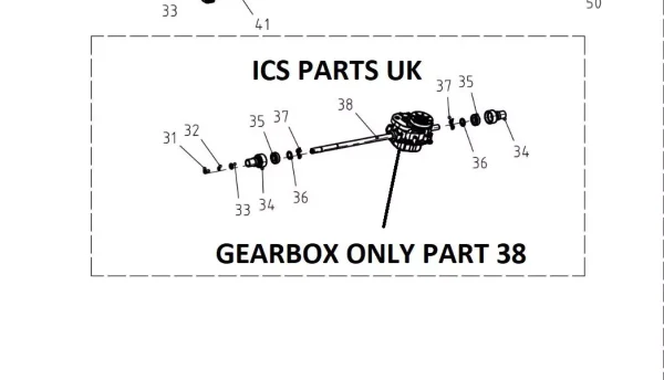 COBRA LAWN MOWER GEAR BOX RM514SPC (RM513SPBI WITH ROLLER ONLY) 2102900006A