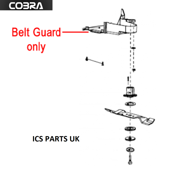 Genuine Cobra MX564SPB Lawnmower Drive Belt Guard Cover 25256000102