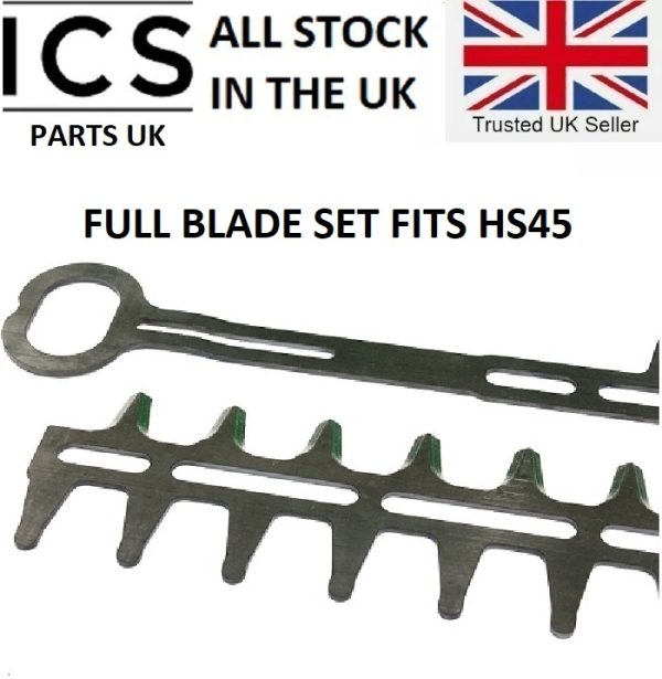 18″ Blades Set Fits STIHL HS45 Hedgetrimmer Hedge cutter NEW ICS PART F85