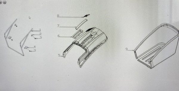 COBRA LAWN MOWER MX484SPCE GRASS BAG ASSEMBLY EMAIL sales@icspartsuk.co.uk