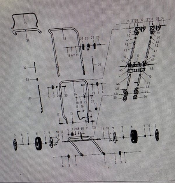 Cobra M40SPC 16″ PETROL LAWNMOWER PARTS LIST PLEASE EMAIL FOR PRICE AND STOCK sales@icsparts.co.uk