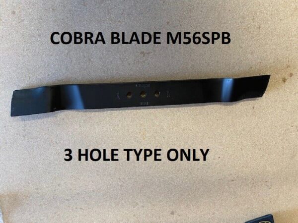 Cobra Lawnmower Blade 56cm 26300168301 M56SPB 22" Self Propelled 3 HOLE VERSION