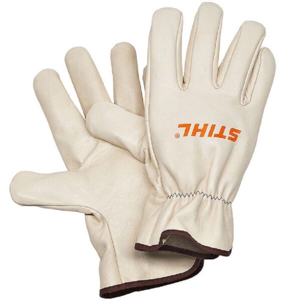 Stihl Cream Dynamic Duro Leather Work Gloves Medium – 0088 611 1309 EN388 EN420