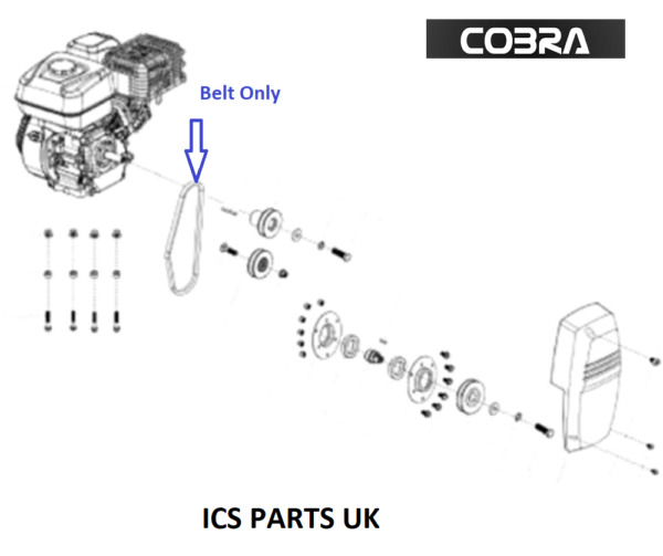 Cobra S40C Scarifier Drive Belt BA00QB00000 Genuine Cobra Parts