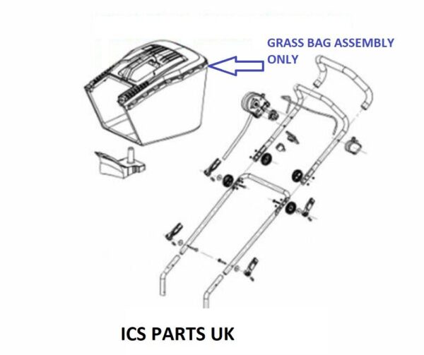 Cobra GTRM43 Grassbag Assembly SLM43K.0.2B Genuine Cobra Parts