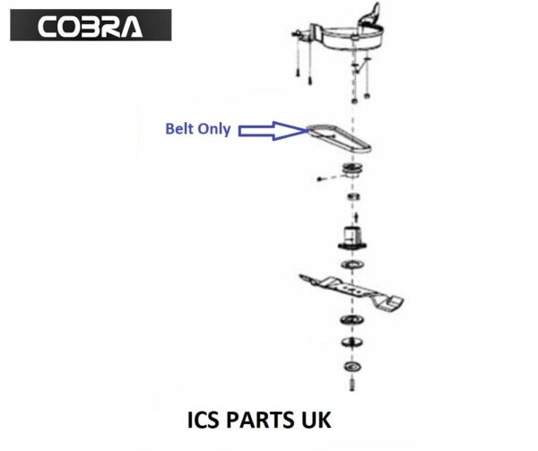 Genuine Cobra Lawnmower Drive Belt 25100205501 MX46SPB MX46SPCE MX46SPE