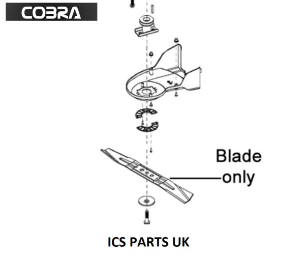 Genuine Cobra MX534SPCE Lawnmower Blade G6510000000