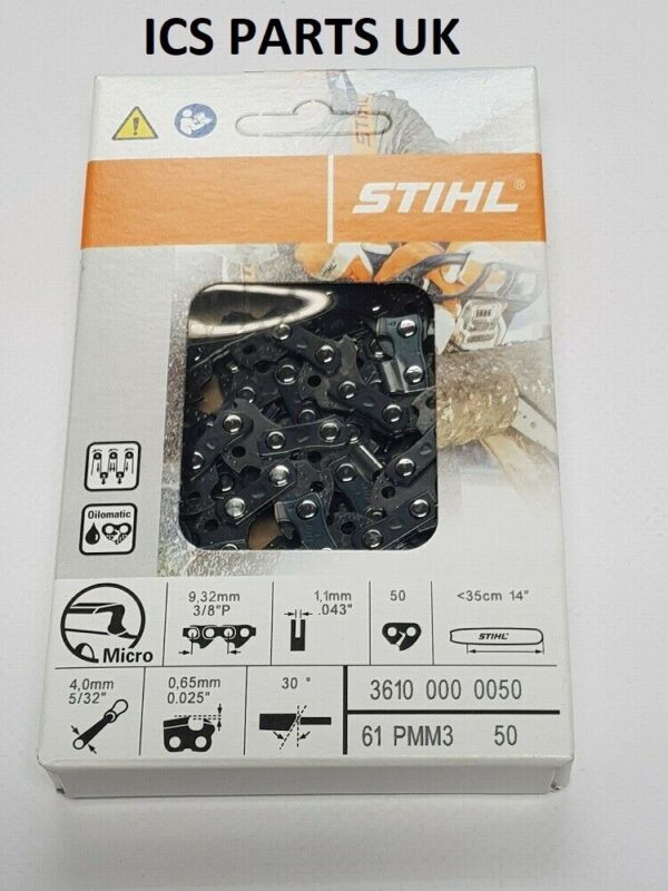 Stihl Chainsaw MS171 Chain PMM3 14in 3/8 Picco Micro Mini 3 3610 000 0050 1.1mm