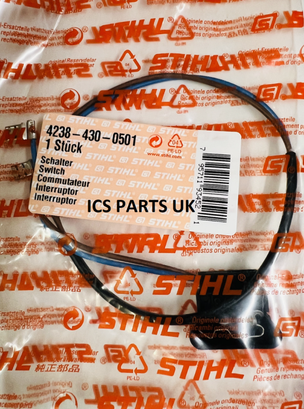 Genuine STIHL TS410 TS420 Stop Switch Assembly Lead 4238 430 0501