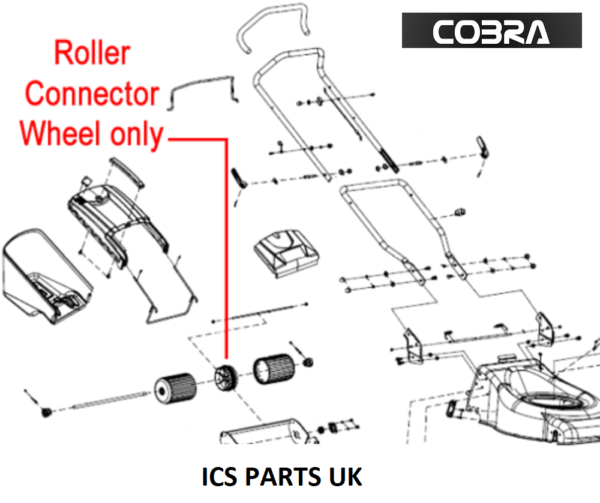 Cobra Lawnmower Roller Connecting wheel 25320100101 RM40C RM40SPB RM40SPC RM46