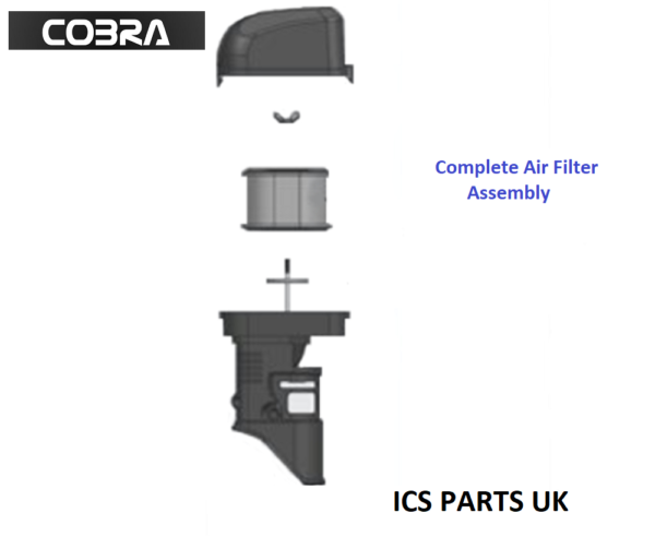 Genuine Cobra S40C Scarifier (H210C Engine) Air Filter Assembly 17100-E01C01-000