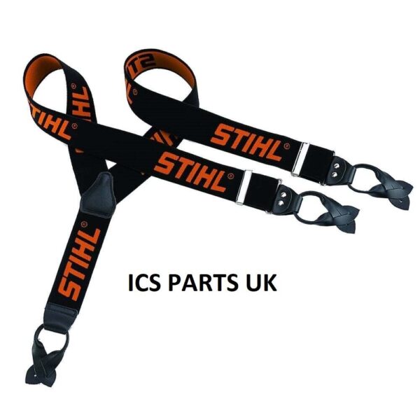 Stihl 110cm Black Orange Braces Buttons 0000 884 1579 00008841579