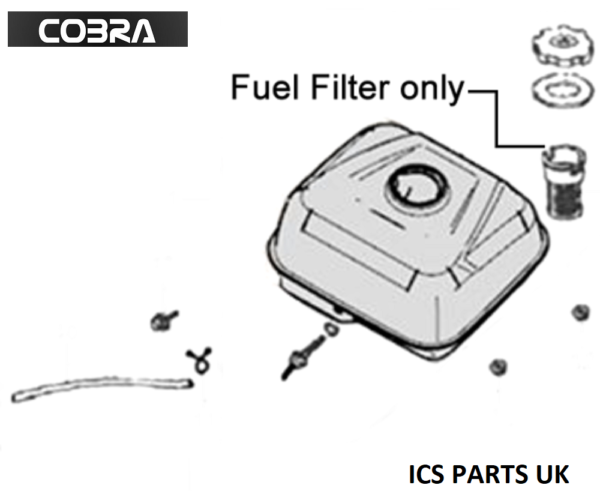 Genuine Cobra S40C Scarifier (H210C Engine) Fuel Filter 16666-E01C01-000