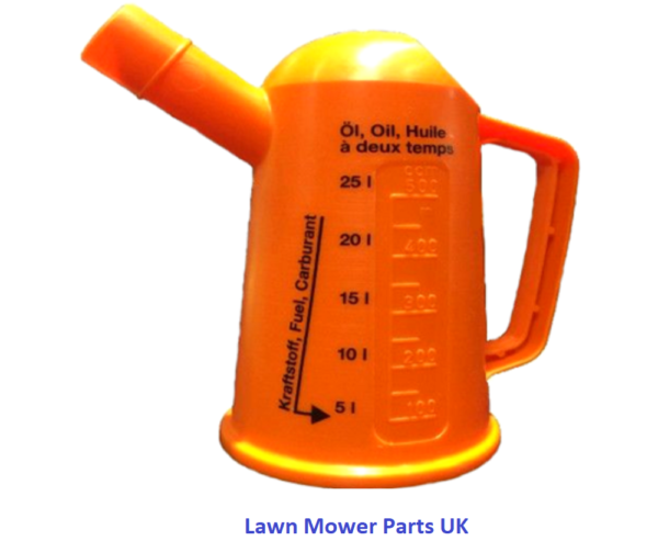 Stihl GENUINE CLEAR MEASURING CUP 100ml + 500ml Fuel Oil Jug Orange Chainsaw