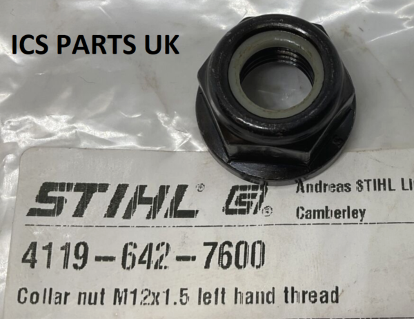 STIHL COLLAR NUT M12X1.5 LEFT HAND THREAD FS STRIMMER SEE LIST 4119 642 7600